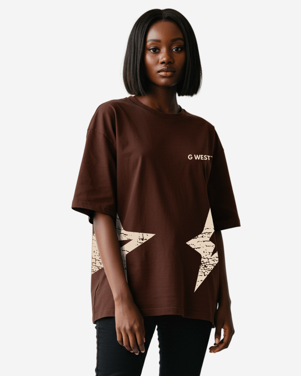 G West Womens Oversized Chicago Arch Logo Tee